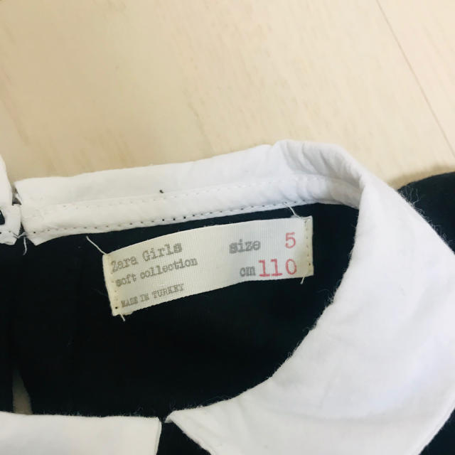 ZARA KIDS(ザラキッズ)のzarakids 110 黒ワンピース キッズ/ベビー/マタニティのキッズ服女の子用(90cm~)(ワンピース)の商品写真