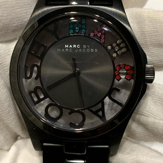 マークバイマークジェイコブス(MARC BY MARC JACOBS)のマークバイマークジェイコブス　男女兼用　腕時計　mbm3265 黒　ブラック(腕時計)