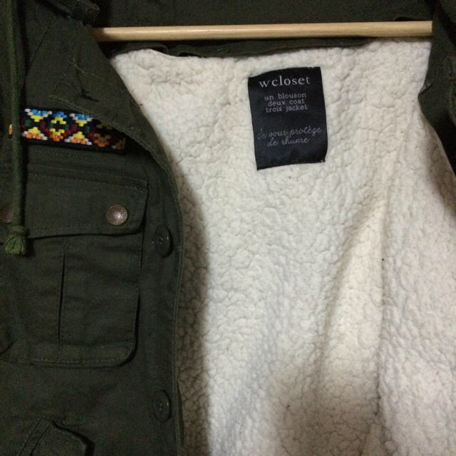 w closet(ダブルクローゼット)のw closet ショートモッズコート レディースのジャケット/アウター(モッズコート)の商品写真