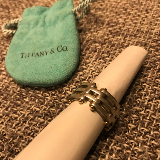 TIFFANY&Co.  3連 コンビ チェーン リング