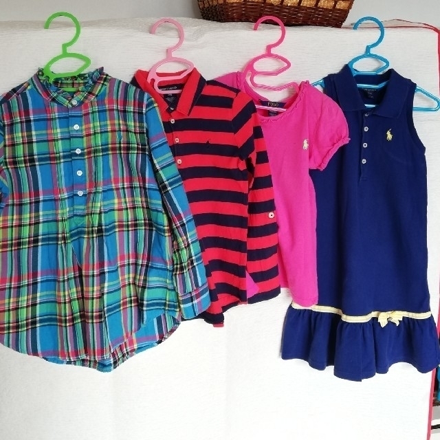 Ralph Lauren(ラルフローレン)のhami☆tayu様専用　 RALPH LAUREN 4枚セット(120cm) キッズ/ベビー/マタニティのキッズ服女の子用(90cm~)(Tシャツ/カットソー)の商品写真