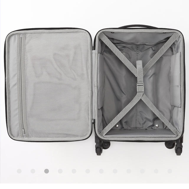 MUJI (無印良品)(ムジルシリョウヒン)の無印　ソフトキャリー　s ブラック レディースのバッグ(スーツケース/キャリーバッグ)の商品写真