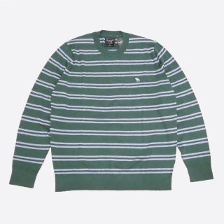 アバクロンビーアンドフィッチ(Abercrombie&Fitch)の★新品★アバクロンビー&フィッチ★クルーネックセーター (Green/XL)(ニット/セーター)