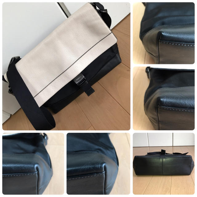 COACH - コーチ COACH パフォレイテッドレザーバイクバッグ中古オフ