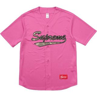 シュプリーム(Supreme)のSupreme Snake Script Logo ベースボールジャージー(ジャージ)