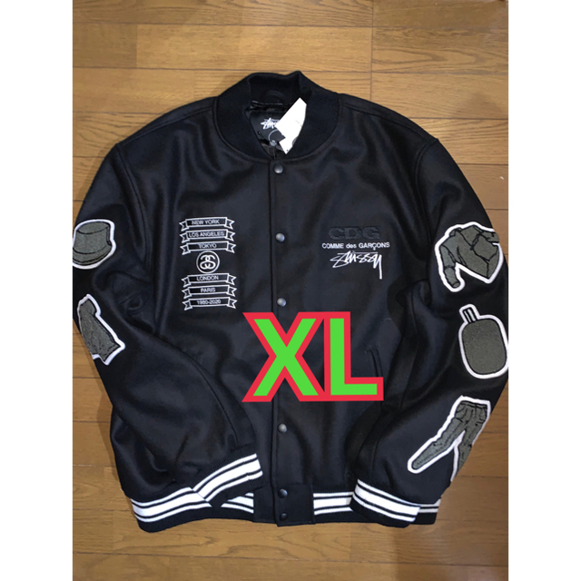 GDC - stussy cdg CDG STUSSY VARSITY JACKET の通販 by 17's shop