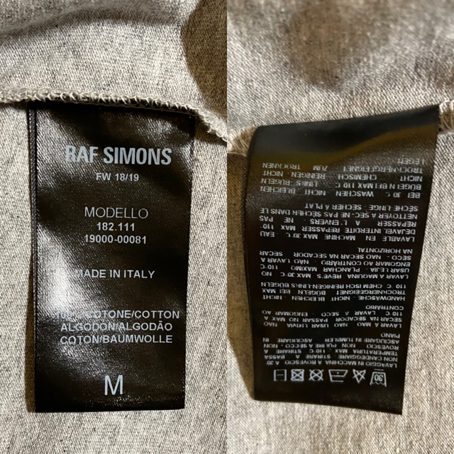 RAF SIMONS(ラフシモンズ)の【超特価】RAF SIMONS Tシャツ　サイズM メンズのトップス(Tシャツ/カットソー(半袖/袖なし))の商品写真