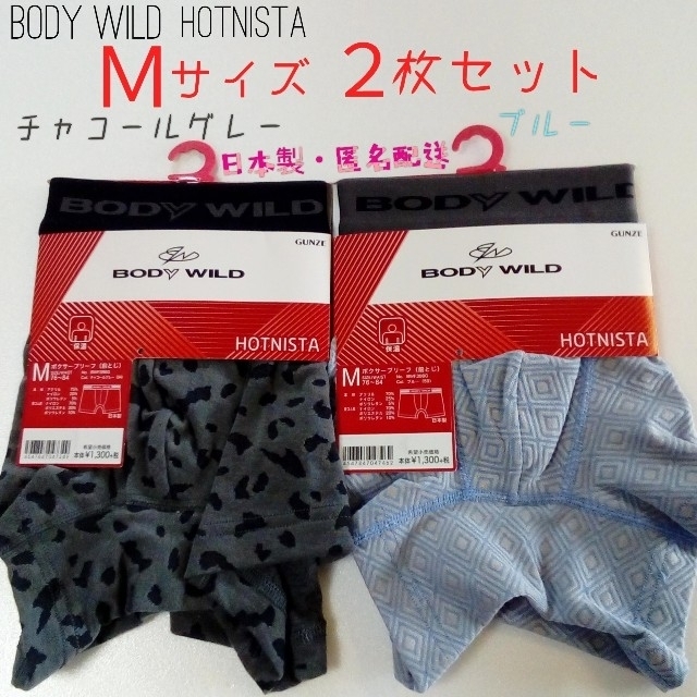 GUNZE - GUNZE/BODY WILD HOTNISTA 2枚セット Mサイズ日本製の通販 by