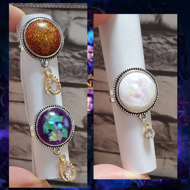 ディセンダント【イメージリング2つ】ハンドメイド♡ ハンドメイドのアクセサリー(リング)の商品写真