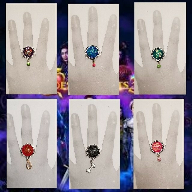 ディセンダント【イメージリング2つ】ハンドメイド♡ ハンドメイドのアクセサリー(リング)の商品写真