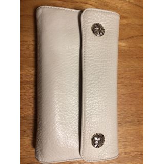 クロムハーツ(Chrome Hearts)のクロムハーツ ウェーブウォレット 白黒バイカラー(長財布)