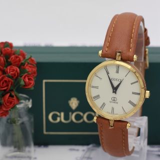 グッチ(Gucci)の正規品【新品電池】GUCCI シェリーライン/赤緑 オールド(腕時計)