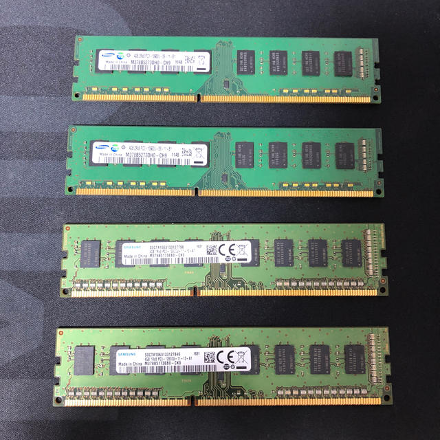 DDR3 4GBx 4枚セット 計16GB(値下げ)