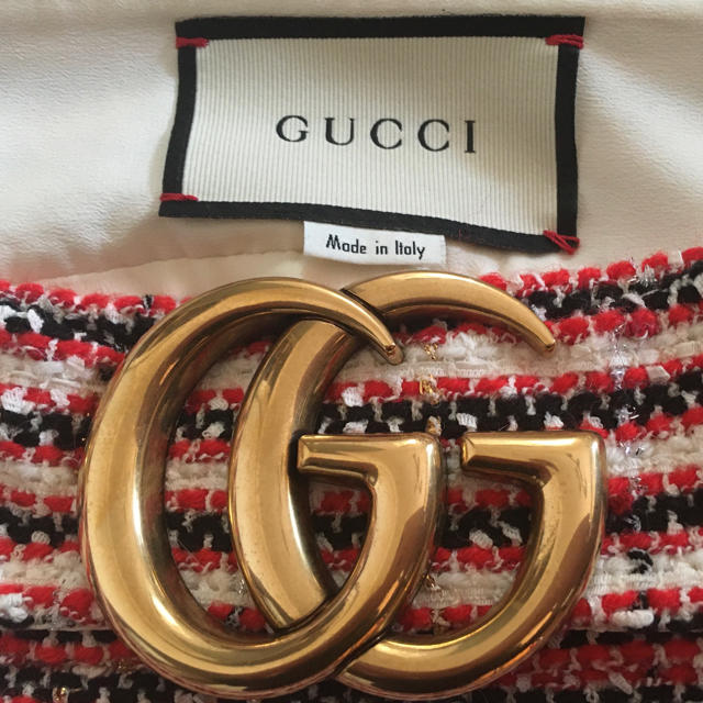 Gucci(グッチ)のグッチ　GUCCI  ツィードスカート レディースのスカート(ひざ丈スカート)の商品写真