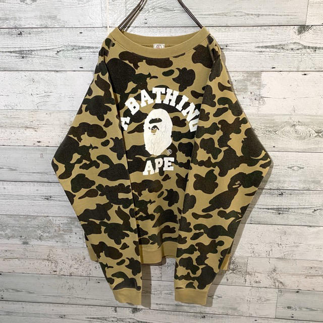 A BATHING APE　アベイシングエイプ トレーナー スウェット カモフラ