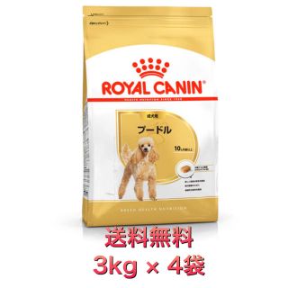 ロイヤルカナン(ROYAL CANIN)の【﻿新品未開封】ロイヤルカナン プードル 成犬用 3kg 10か月齢以上 4袋(犬)