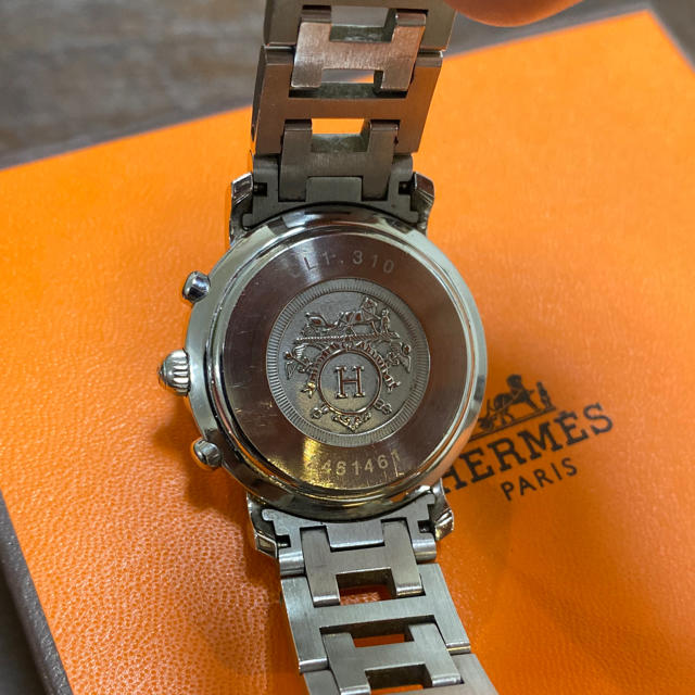 Hermes(エルメス)のエルメス　クリッパー  クロノグラフ　腕時計　レディース レディースのファッション小物(腕時計)の商品写真