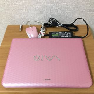 ソニー(SONY)のSONY VAIO VPCEG14FJ ピンク　Win10 アップグレード可(ノートPC)