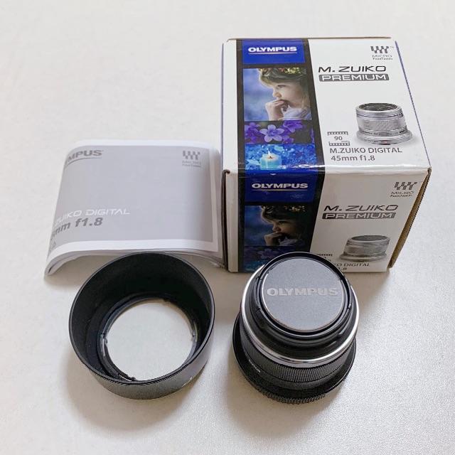 OLYMPUS(オリンパス)の【美品】OLYMPUS M.ZUIKO DIGITAL 45mm F1.8 スマホ/家電/カメラのカメラ(レンズ(単焦点))の商品写真