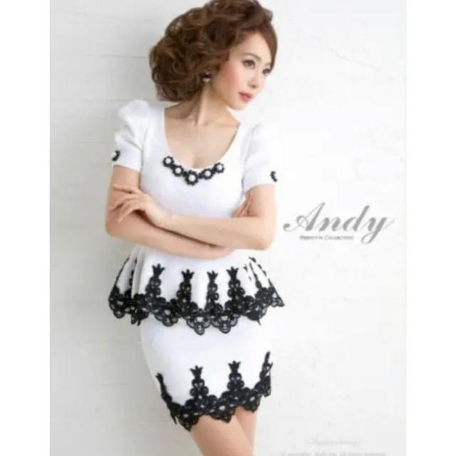 Andy♡アンディ♡2ピース ミニドレス♡セットアップ♡ホワイトブラック-