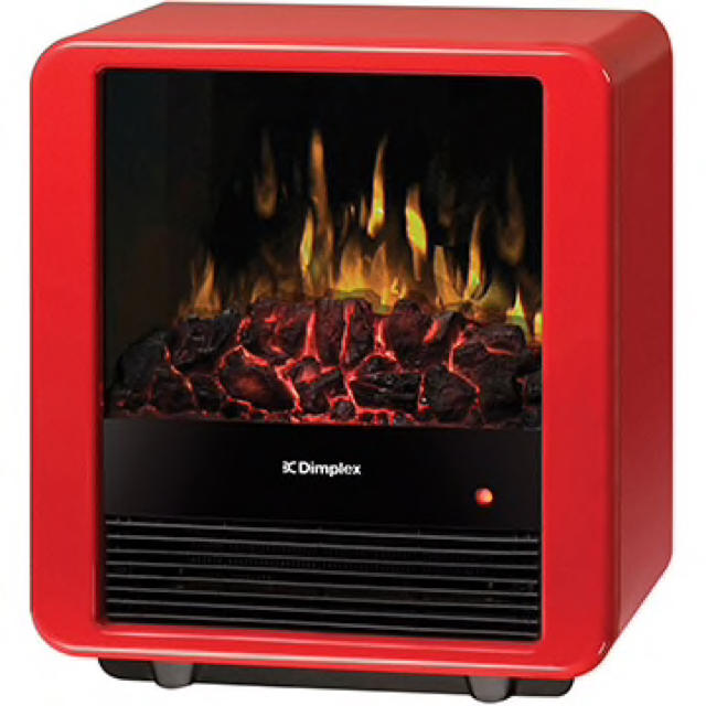 ［新品］DIMPLEX 電気暖炉 MiniCube レッド　MNC12RJ スマホ/家電/カメラの冷暖房/空調(電気ヒーター)の商品写真
