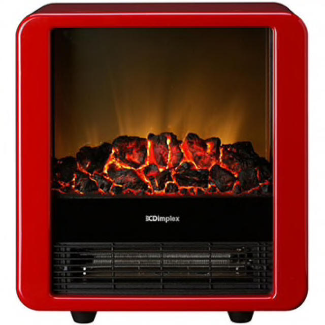 ［新品］DIMPLEX 電気暖炉 MiniCube レッド　MNC12RJ スマホ/家電/カメラの冷暖房/空調(電気ヒーター)の商品写真