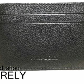 コーチ(COACH)の新品コーチ　ガードケース　ブラック(名刺入れ/定期入れ)