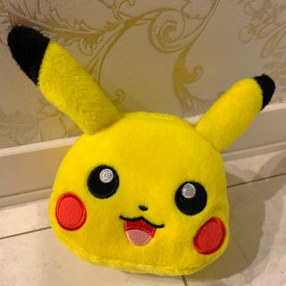 ポケモン(ポケモン)のピカチュウ フェイスポーチ(キャラクターグッズ)