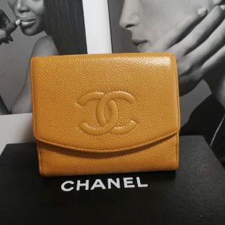 シャネル(CHANEL)の専用ページです♡　９万円（参考価格）シャネルキャビアスキン⭐デカココ⭐ベージュ(財布)