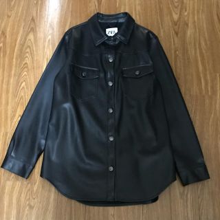 ザラ(ZARA)のhyde様専用レザー風シャツジャケット(レザージャケット)