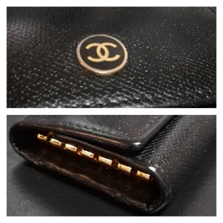 シャネル(CHANEL)のCHANEL⭐ココボタン黒キーケース(キーケース)