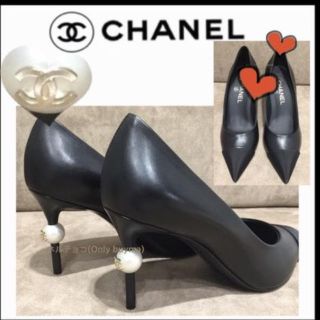 CHANEL パール パンプス - ローファー/革靴