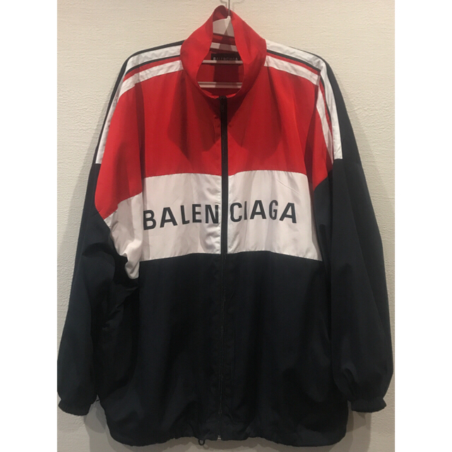 18AW BALENCIAGA ジップ ナイロン ロゴ ジャケット