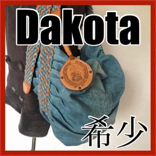 ダコタ(Dakota)の希少 ダコタ Dakota ショルダー バッグ ダメージ加工 デニム レザー(ショルダーバッグ)