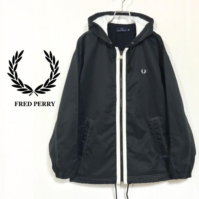 フレッドペリー Fred Perry★ナイロンパーカー★裏地フリースジャケット