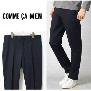 コムサメン(COMME CA MEN)の《コムサ・メン 》新品 ストレッチチノパンツ ネイビー Lサイズ(W85)(チノパン)