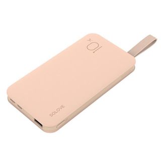 SOLOVE モバイルバッテリー スマホ 大容量 10000mAh PSEマーク(バッテリー/充電器)