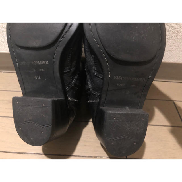 5351 POUR LES HOMMES(ゴーサンゴーイチプールオム)の5351POUR HOMMES ブーツ ジップ 日本製 ブラック メンズの靴/シューズ(ブーツ)の商品写真