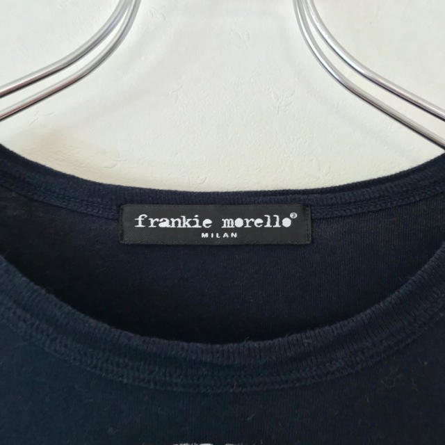 Frankie Morello(フランキーモレロ)のFrankie Morello （フランキー・モレロ）ダメージロゴT★イタリア製 メンズのトップス(Tシャツ/カットソー(七分/長袖))の商品写真