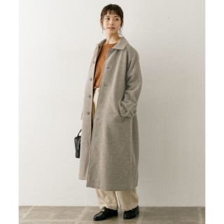 エヴァムエヴァ(evam eva)の月末までお値下【極美品】今期完売 2019AW リバーシブルビッグコート グレー(ロングコート)