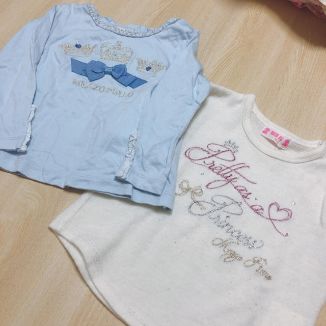 mezzo piano(メゾピアノ)のメゾピアノ ☆サイズ90 まとめ売り キッズ/ベビー/マタニティのキッズ服女の子用(90cm~)(Tシャツ/カットソー)の商品写真