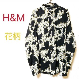 エイチアンドエム(H&M)の【h&m】春服 総柄 花柄 シャツ 長袖 M(シャツ)