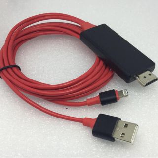 HDMI 変換ケーブル iPhone ライトニング USB ハイビジョン２m⑦R(映像用ケーブル)