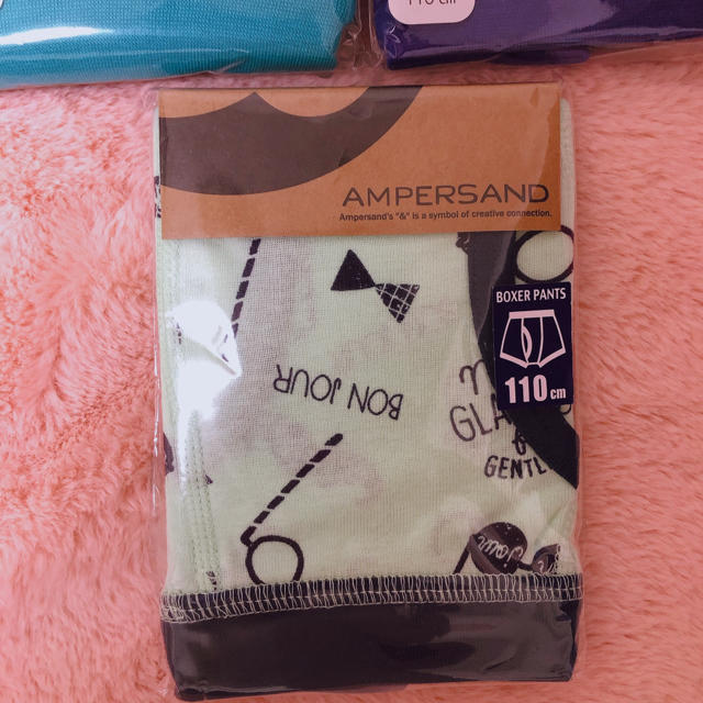 ampersand(アンパサンド)のampersand ボクサーパンツ 110cm 3枚セット キッズ/ベビー/マタニティのキッズ服男の子用(90cm~)(下着)の商品写真