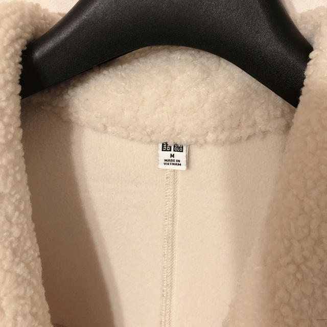 UNIQLO(ユニクロ)のユニクロ　テディフリースコート　M レディースのジャケット/アウター(チェスターコート)の商品写真