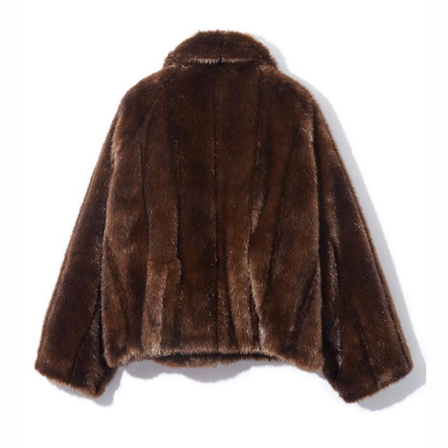 LEINWANDE Faux Fur Jacket / Brown レディースのジャケット/アウター(毛皮/ファーコート)の商品写真