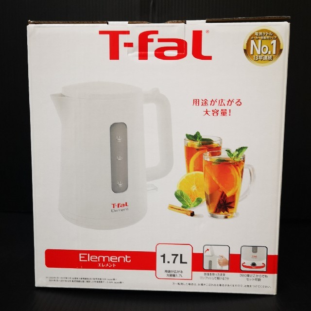 T-fal(ティファール)の新品 T-faL 電気ケトル Element スマホ/家電/カメラの生活家電(電気ケトル)の商品写真