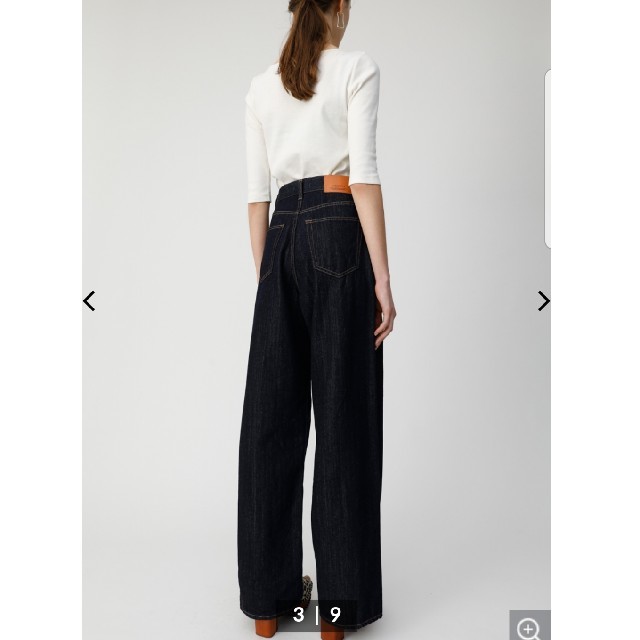 moussy(マウジー)のmoussy    GBL MV WIDE STRAIGHT ハイウエストデニム レディースのパンツ(デニム/ジーンズ)の商品写真