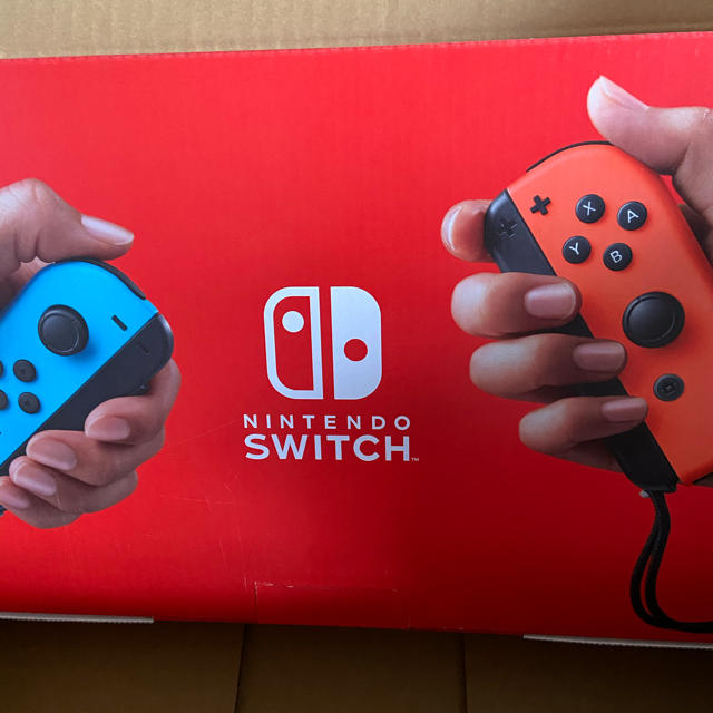 任天堂(ニンテンドウ)のNintendo Switch JOY-CON(L) ネオンブルー/(R) ネオ エンタメ/ホビーのゲームソフト/ゲーム機本体(家庭用ゲーム機本体)の商品写真