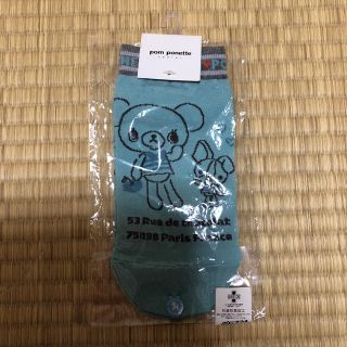 ポンポネット(pom ponette)のお値下げ！新品★ポンポネット　ミントちゃんのスニーカーソックス20〜22センチ★(靴下/タイツ)